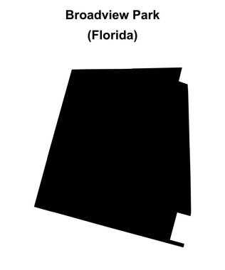 Broadview Park (Florida) boş ana hat haritası