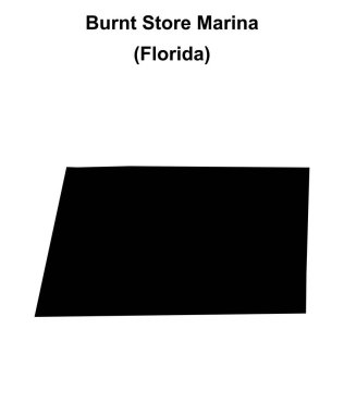 Yanmış Marina (Florida) boş ana hat haritası