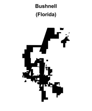 Bushnell (Florida) boş ana hat haritası