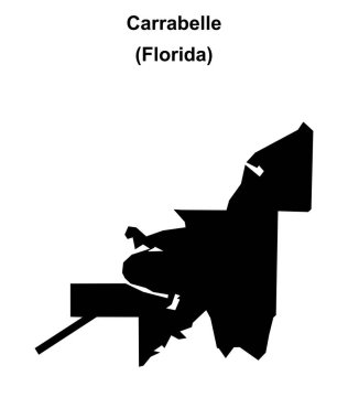 Carrabelle (Florida) boş ana hat haritası