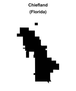 Chiefland (Florida) boş ana hat haritası
