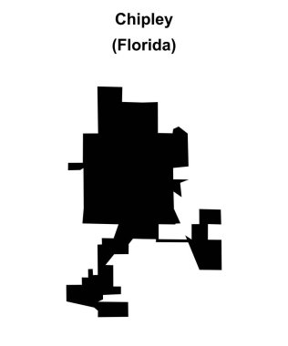 Chipley (Florida) boş ana hat haritası