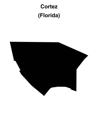Cortez (Florida) boş ana hat haritası