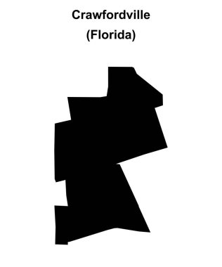 Crawfordville (Florida) boş ana hat haritası