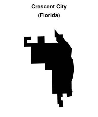 Crescent City (Florida) boş ana hat haritası
