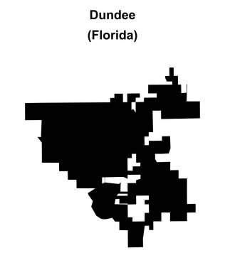 Dundee (Florida) boş ana hat haritası