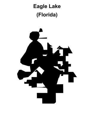 Kartal Gölü (Florida) boş ana hat haritası