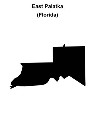 Doğu Palatka (Florida) boş ana hat haritası