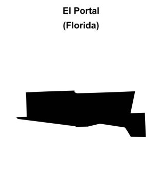 El Portal (Florida) boş ana hat haritası