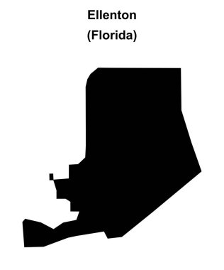 Ellenton (Florida) boş ana hat haritası