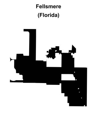 Fellsmere (Florida) boş ana hat haritası