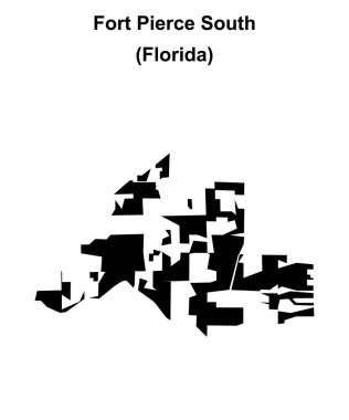 Fort Pierce Güney (Florida) boş ana hat haritası