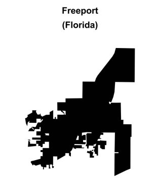 Freeport (Florida) boş ana hat haritası