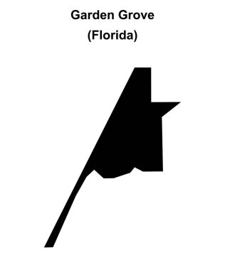 Garden Grove (Florida) boş ana hat haritası