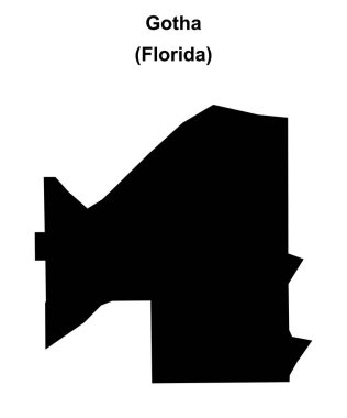 Gotha (Florida) boş ana hat haritası