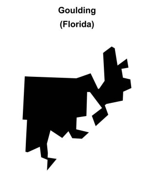Goulding (Florida) boş ana hat haritası