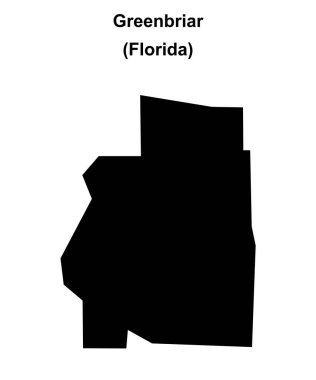 Greenbriar (Florida) boş ana hat haritası