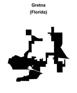 Gretna (Florida) boş ana hat haritası