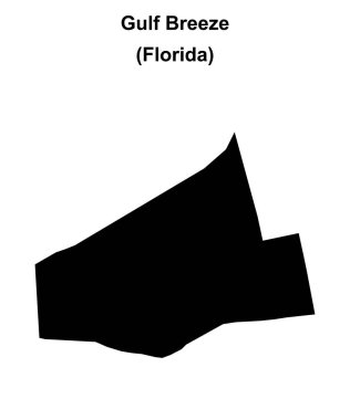 Gulf Breeze (Florida) boş ana hat haritası