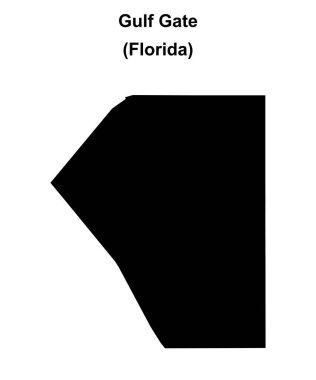 Körfez Kapısı (Florida) boş ana hat haritası
