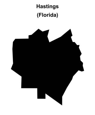 Hastings (Florida) boş ana hat haritası