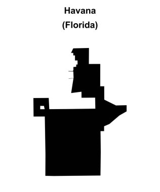 Havana (Florida) boş ana hat haritası