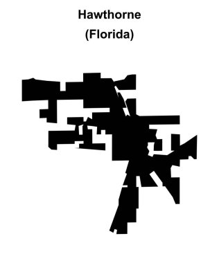 Hawthorne (Florida) boş ana hat haritası