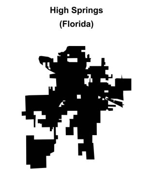 High Springs (Florida) boş ana hat haritası