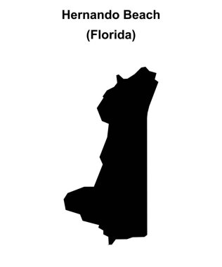 Hernando Sahili (Florida) boş ana hat haritası