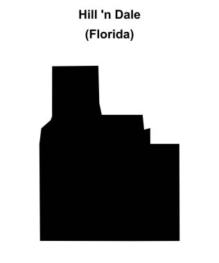 Dale Tepesi (Florida) boş ana hat haritası