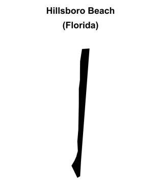 Hillsboro Sahili (Florida) boş ana hat haritası