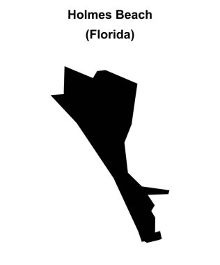 Holmes Sahili (Florida) boş ana hat haritası