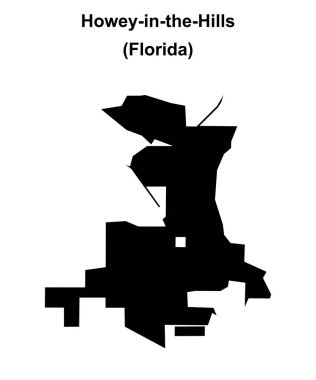 Howey-in-the-Hills (Florida) boş ana hat haritası