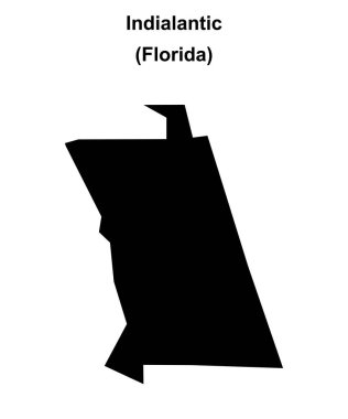 Indialantic (Florida) boş ana hat haritası