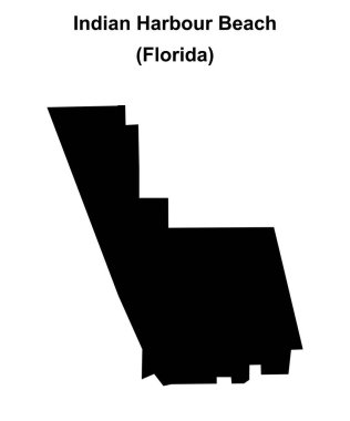 Indian Harbour Beach (Florida) boş ana hat haritası