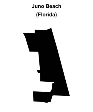 Juno Sahili (Florida) boş ana hat haritası