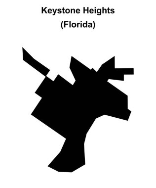 Keystone Heights (Florida) boş ana hat haritası