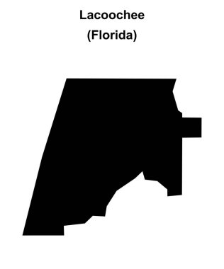 Lacoochee (Florida) boş ana hat haritası