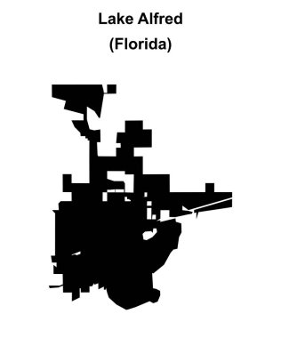Alfred Gölü (Florida) boş ana hat haritası