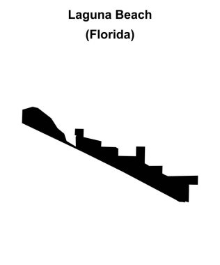 Laguna Sahili (Florida) boş ana hat haritası