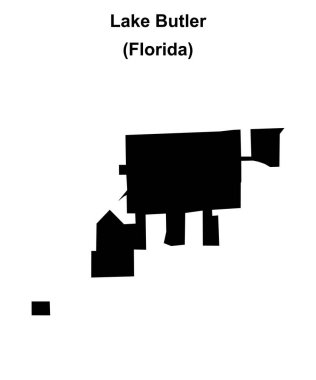 Butler Gölü (Florida) boş ana hat haritası