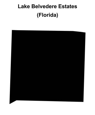 Belvedere Gölü Evleri (Florida) boş ana hat haritası