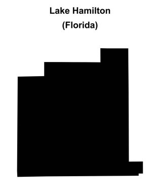 Hamilton Gölü (Florida) boş ana hat haritası