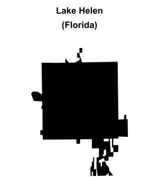 Helen Gölü (Florida) boş ana hat haritası