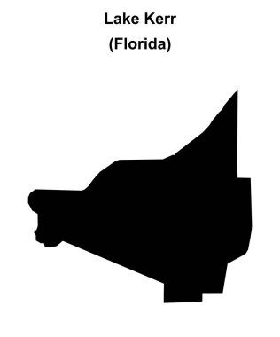Kerr Gölü (Florida) boş ana hat haritası