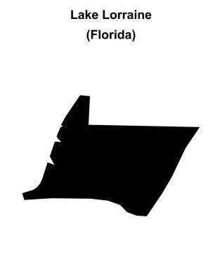 Lorraine Gölü (Florida) boş ana hat haritası