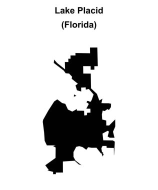 Placid Gölü (Florida) boş ana hat haritası