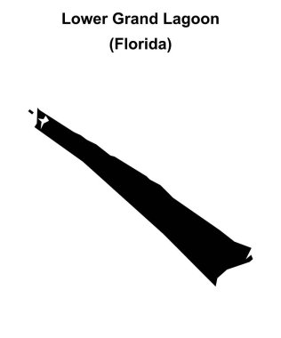 Aşağı Grand Lagoon (Florida) boş ana hat haritası