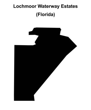 Lochmoor Waterway Evleri (Florida) boş ana hat haritası