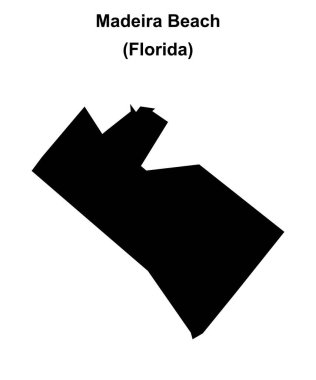Madeira Sahili (Florida) boş ana hat haritası